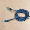 Braided Wire Male to Male 3.5mm Audio Cable AUX Line for Car Speaker Cell Phone