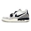 Jordan Legacy 312 Leather Cushioning, Wear Resistant Low top Vintage Basketball Shoes GS Black White Gray CD9054-101(Team414-)
