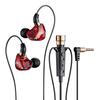 Comfort Fit 3.5mm Jack HiFi Earphone with Mic In Ear Design Wired Headphone Noise Isolation Bass Stereo Earbuds Studio Recording