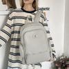 Women Large Capacity Multi Pocket Nylon Backpack with Adjustable Straps for Commute Travel