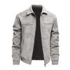 New men's leather jacket spring and autumn locomotive jacket lapel PU leather jacket windproof leather jacket men