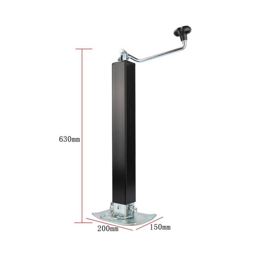 Heavy-Duty Top-Wind Trailer Jack Leg Adjustable Height Telescoping with