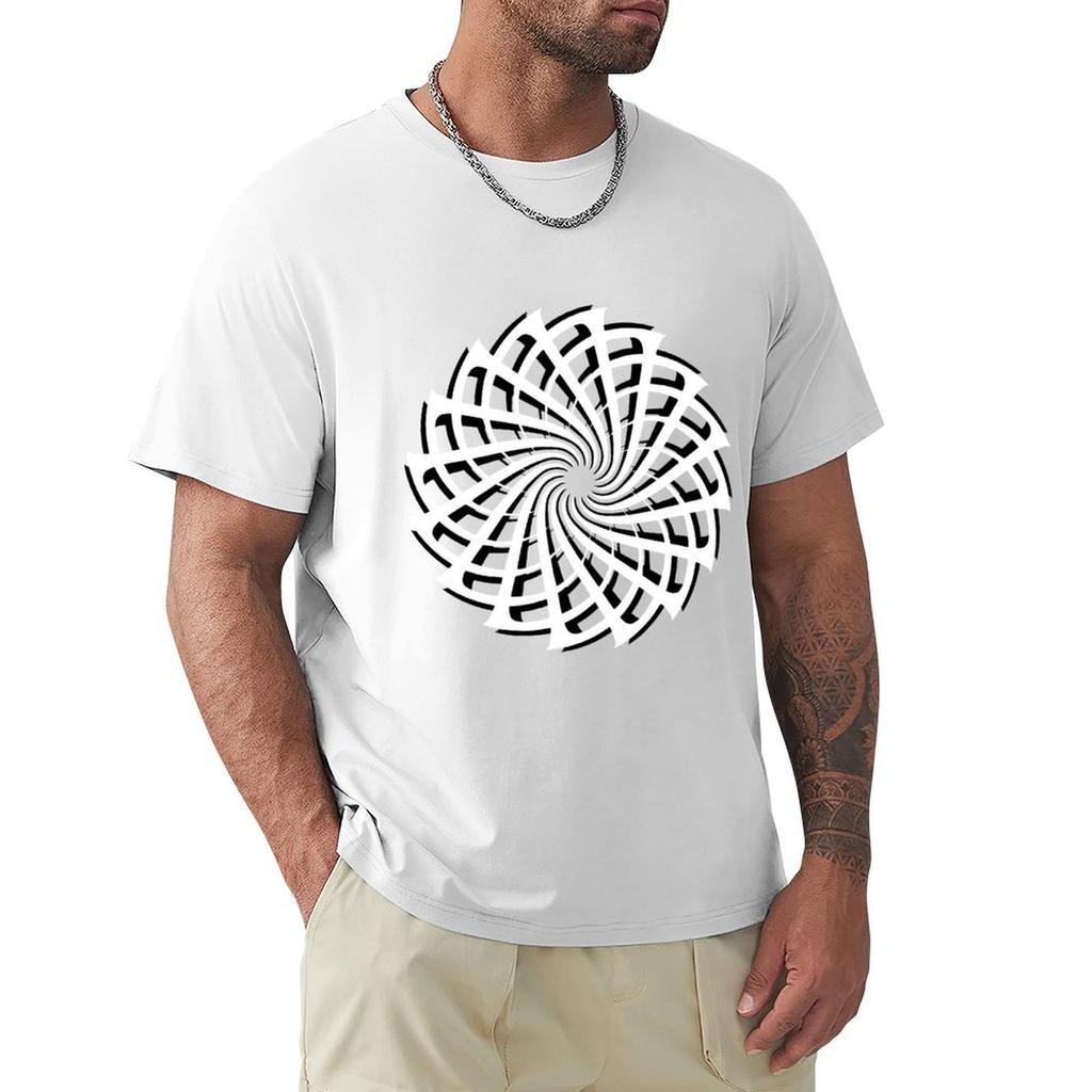 Spiral Unisexdala Tshirt Trendy Print Short Sleeve Tshirt