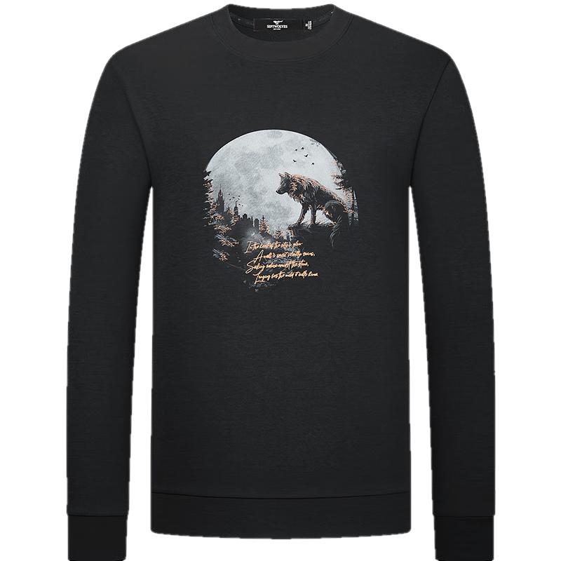 

Qipilang Men s Modal Blend Air Layer Crew Neck Sweatshirt XL