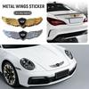 3D Metal Wings Stying Car Trunk Fender Emblem Stickers For BMW Mini Cooper F54 F55 F56 R56 R60 SONE Roadster Clubman Coupe Pr2