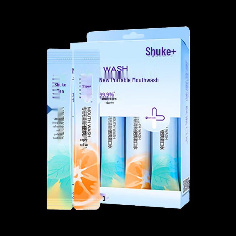 Shuke Portable Mouthwash Strips, Grapefruit & Mint