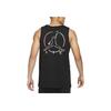 Jordan Logo Print Round Neck Sports Vest Men Tops Black DB1552-010