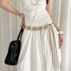 Ethnic Bohemian Waist Rope With Auto Lock Buckle For Daily Accessories