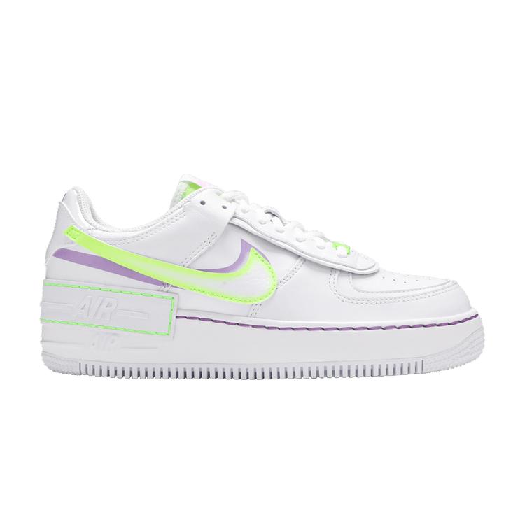 Nike Wmns Air Force 1 Shadow  White Electric Green  36.5