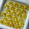 Natural Yellow Sapphire Oval Cut 9 Pcs 7x5 MM Lot CERTIFIED Loose Gemstone s-45000