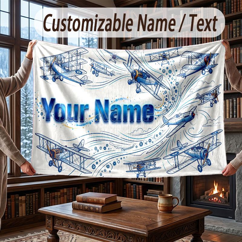 Coperta Morbida e Accogliente a Tema Magia Fantasy con Nome Personalizzato per Divano Letto Casa