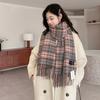 Autumn and Winter New Plaid Scarf Female Korean Warm Thickened Fringed Scarf Versatile Couple Winter Fashion Shawl