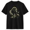 Blowing Wishes Funny Bigfoot Blowing Dandelion Vintage Art T Shirt Beach Cotton Tshirts For Unisex Casual Tshirt Shortsleeved