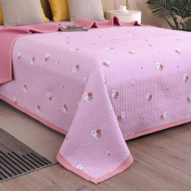 New Cotton Bed Cover Single Piece All Season Universal Bed Sheet Anti Slip Thick Mattress