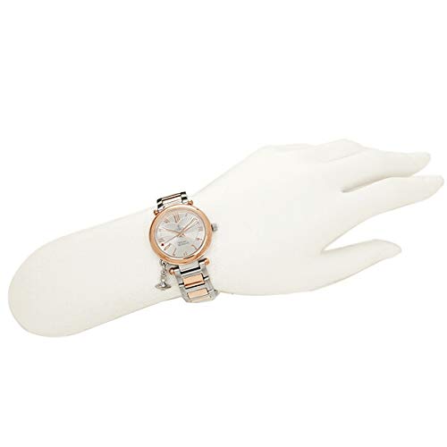 Vivienne Westwood Women's Orb Watch, 32mm, with Charm, Quartz Movement, (1) VV006RSSL, Pink Gold [Parallel Import]