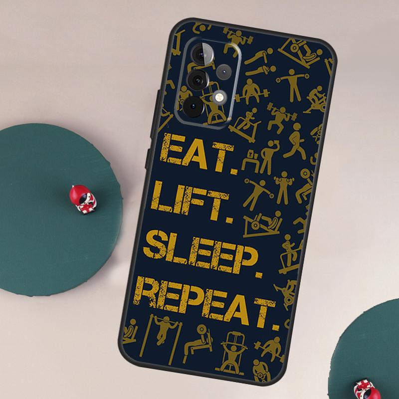 Gym Fitness Bodybuilding Case For Samsung Galaxy A54 A34 A24 A14 A53 A33 A23 A13 A73 A51 A71 A12 A22 A32 A52 Cover