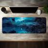 Long Hours Desk Mat Mouse Pad Gaming Cloth Surface Anti Slip Rubber Base for PC Laptop Keyboard