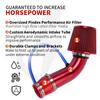 76mm 3inch Air Filter & Cold Air Intake System Turbo Induction Pipe Tube Kit With High Flow Cone Air Intake Filter