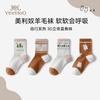 Yingshi Men's and Women's Winter Thick Wool Socks (4 Pair Set)