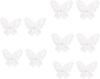 10pcs/set Lifelike Butterfly 3D Embroidery Applique For DIY Dress Crafting Embroidery Butterfly