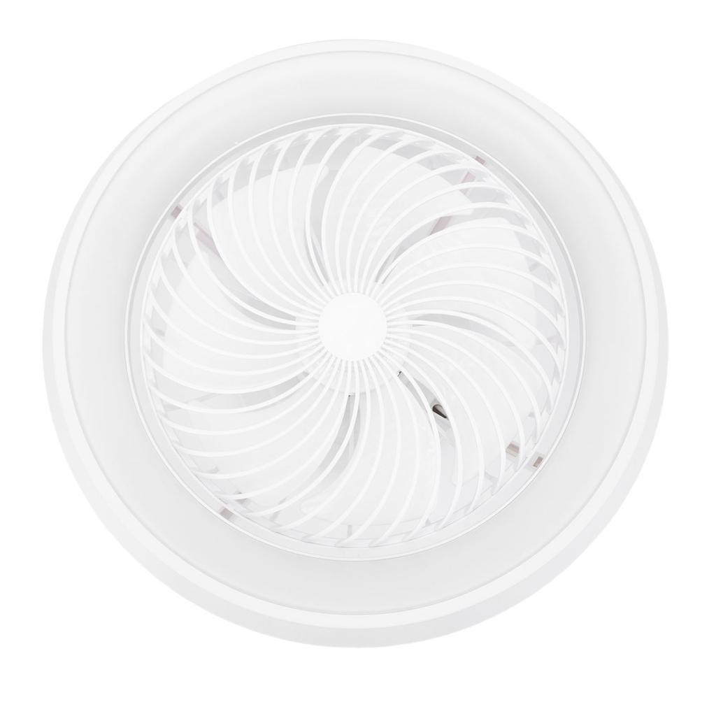 Ceiling Fan with Light White Outer Ring APP Remote Control Timer Flush Mount 360 degrees Oscillating Stepless Dimming