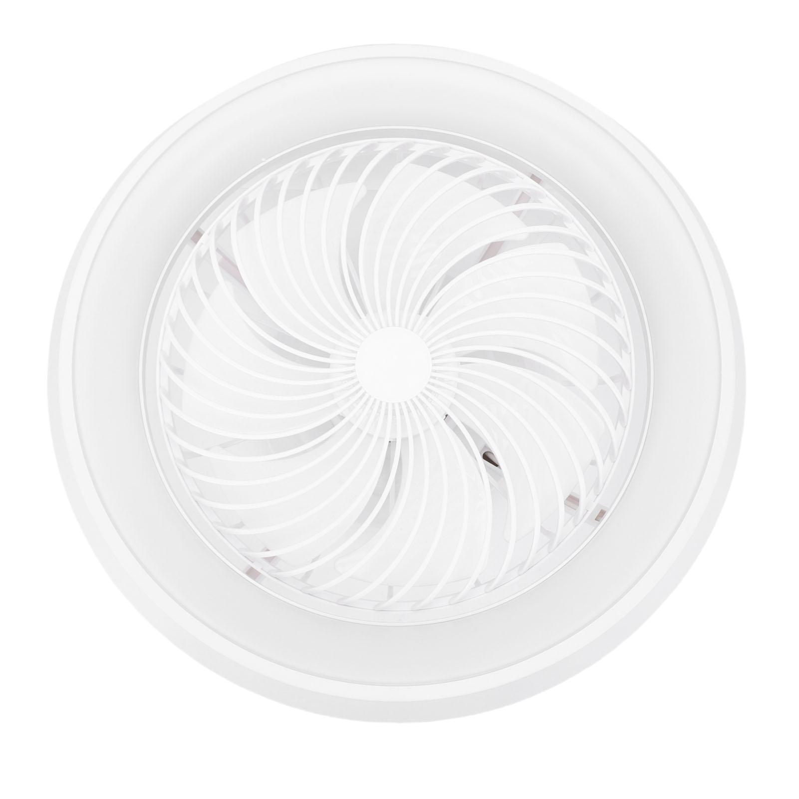 

Ceiling Fan with Light White Outer Ring APP Remote Control Timer Flush Mount 360 degrees Oscillating Stepless Dimming