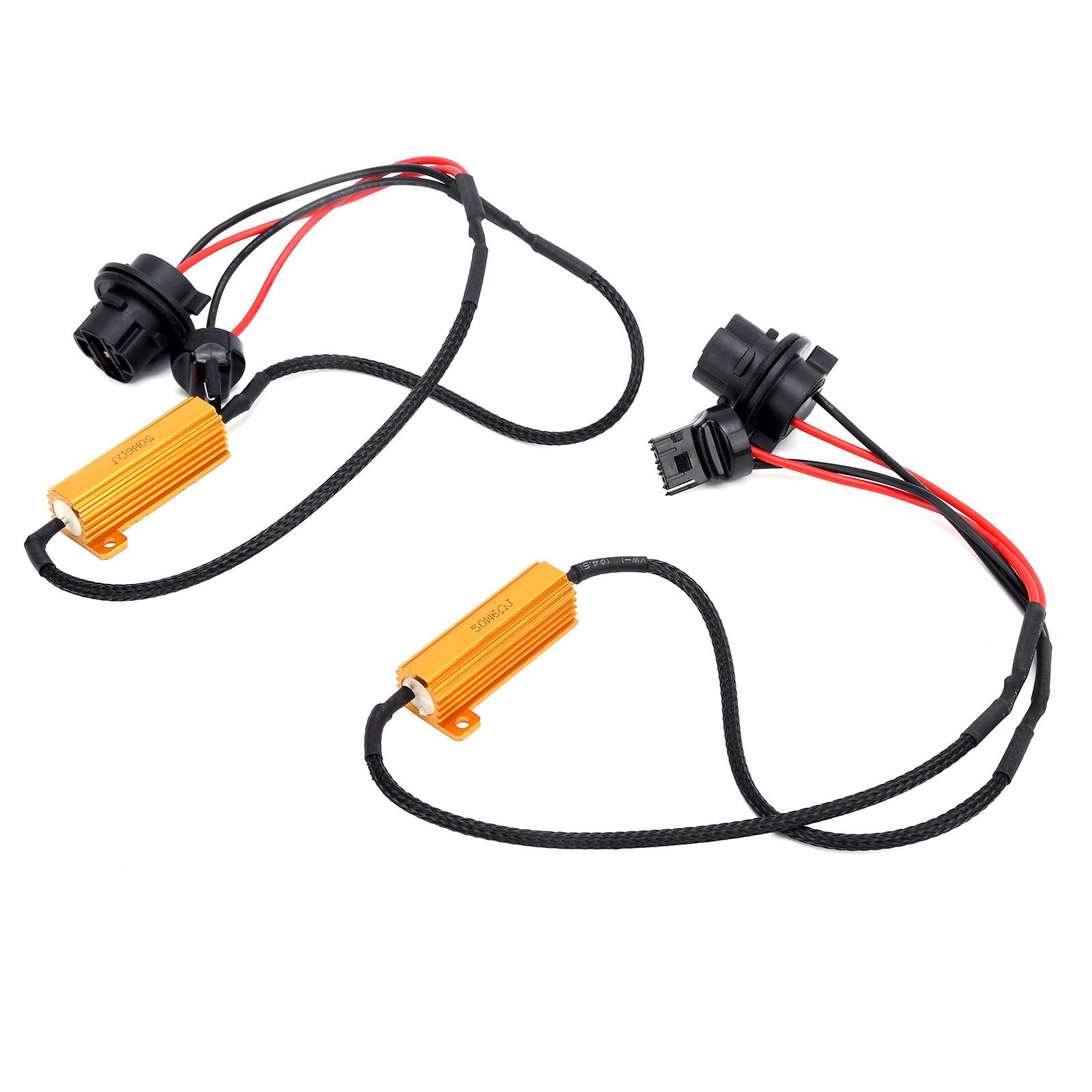 2 шт. 7440 Светодиодный Декодер Нагрузочное Сопротивление 50 Вт 6 Ом для Фары Противотуманной Фары Дневного Света