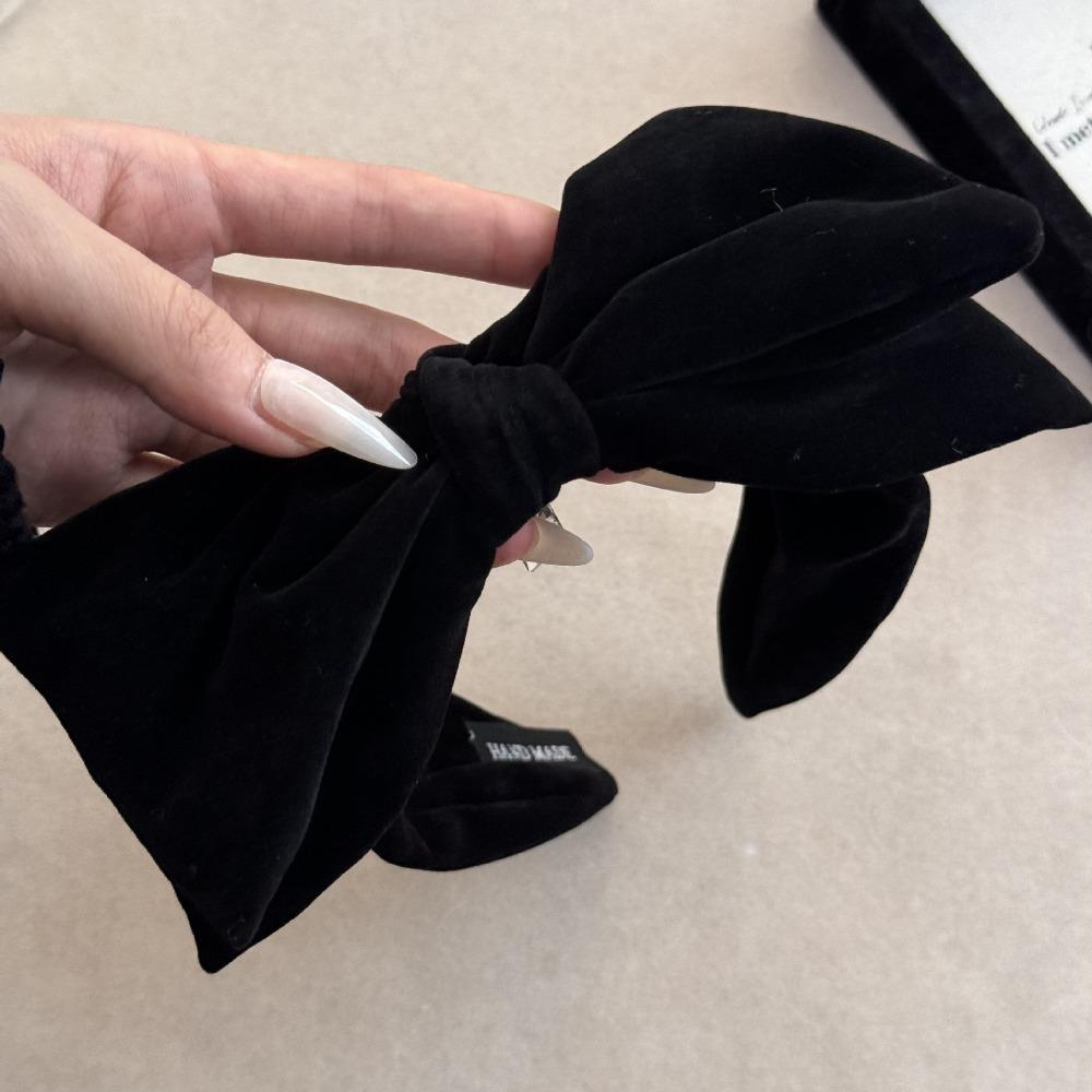 Velvet Large Bowknot Hairband Anti-slip Hair Hoop Fashion Women's Hairband  Hair Accessory