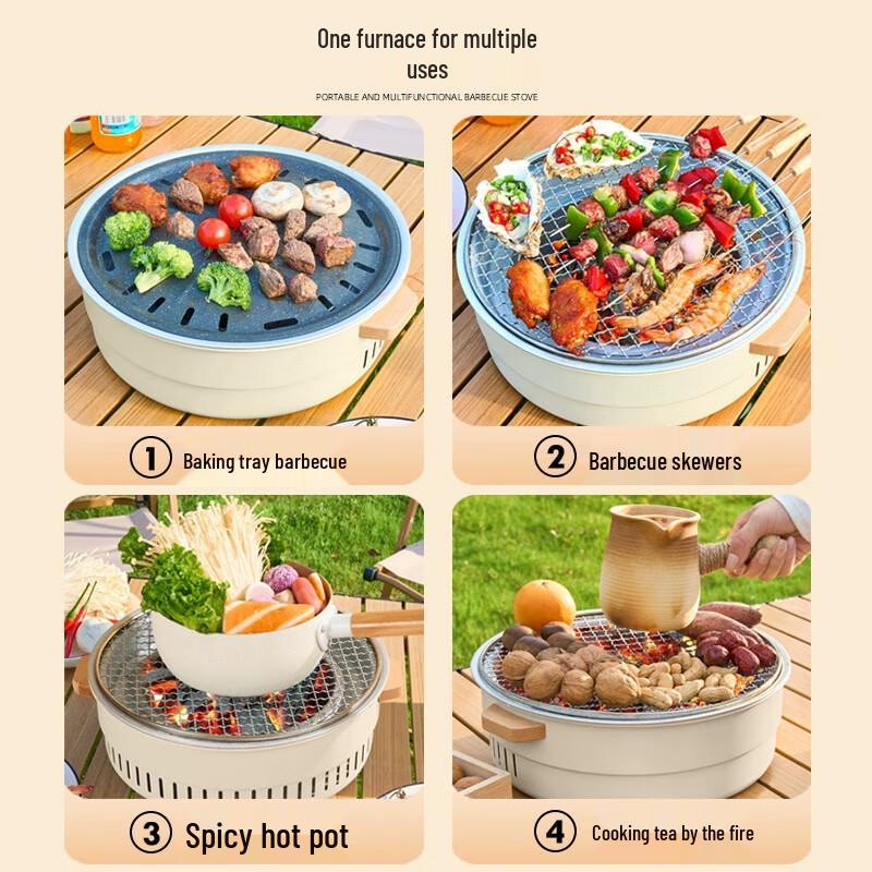 Zhichu Multi-functional Camping & Home Charcoal Grill