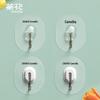Egg-shaped Traceless Adhesive Hooks