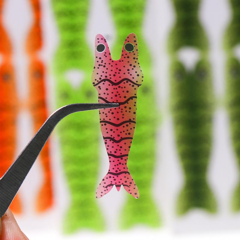 Bionic Shrimp Back Skin: Elastic Ice Silk Tying Material for Lures