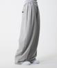 UNKNOWN PLANET Double-Pleated Wide Curved Sweatpants Gray