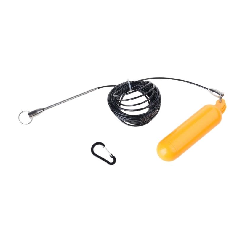 Fish Needle Hook Stringer Replacement Spearfishing Fish Stringer with Stainless Cable and Float Ball Easy to Use
