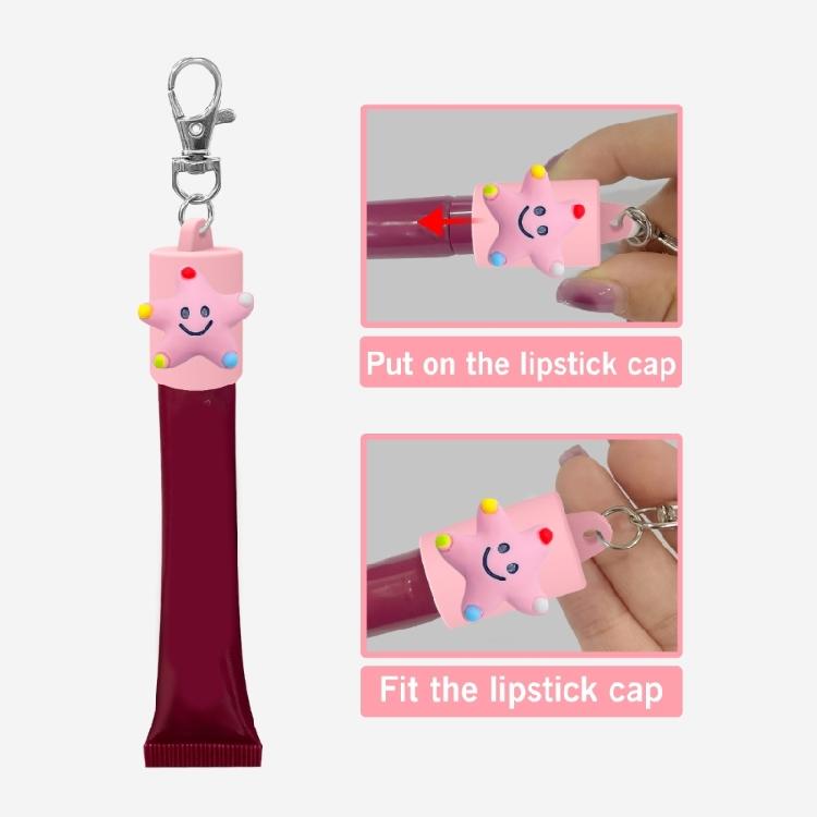 Sturdy Plastic Lipgloss Keychain Accessory Mini Keyring Charm Keychain Attachment For Phone Keys And Bags