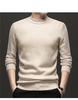 Men's 2025 Autumn/Winter Knitwear: Velvet-Lined, High Collar Sweater