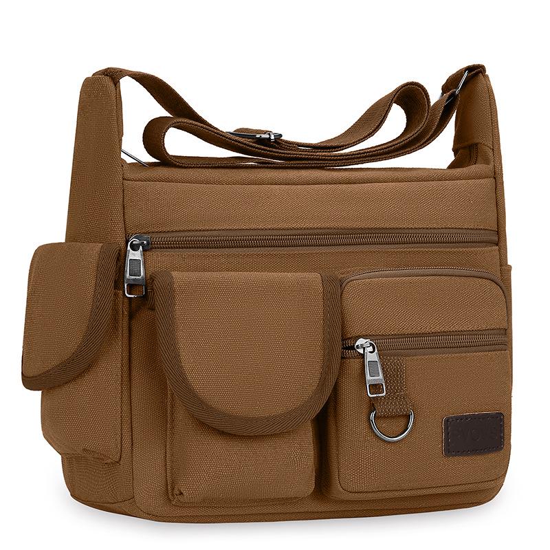 Herren Canvas Umhänge- und Schultertasche - Lässige Reise Messenger und Rucksack