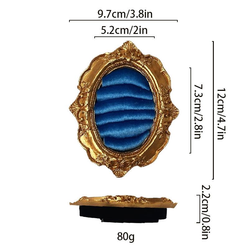 Picture Frame Ring Display Stand Vintage Jewelry Organizer Tray Exquisite Earring Holder for Bedroom Vanity and Fashion Show