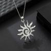 Sunflower Pendant Necklace With Starry Sparkle Delicate And Luxurious Collarbone Chain A Dainty Gift For Her