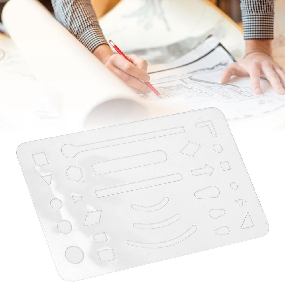 10PCS 27 Holes Erasing Shield Multi-shape Drawing Pattern Ruler  Draft Creation