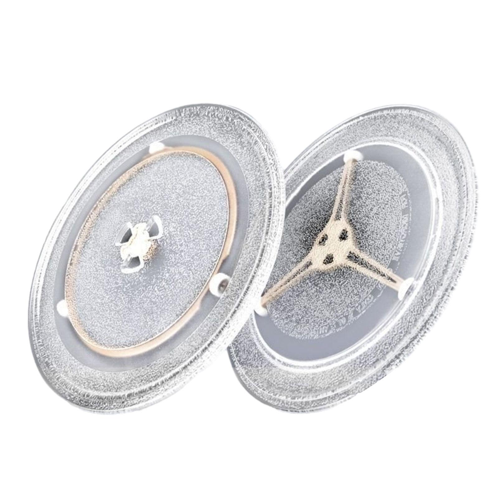 Supporto Girevole Triplo con Anelli a Rulli per Piatto in Vetro per Microonde, Anelli Girevoli per Piatto Rotante Forno a Microonde per Cucina