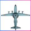 Diecast KJ-500 Early Warning Aircraft Model 1:100 Scale
