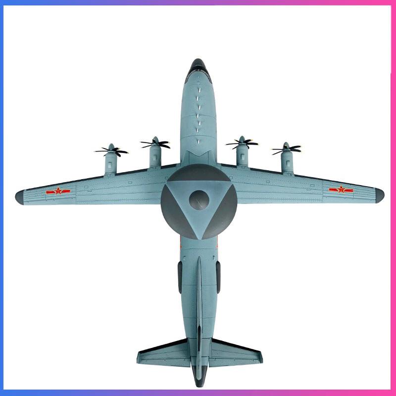 Diecast KJ-500 Early Warning Aircraft Model 1:100 Scale