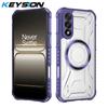 KEYSION Transparent Magnetic Case for OnePlus Nord 5 5G Soft Silicone+PC Heavy Duty Shockproof Phone Cover for OnePlus Nord 5