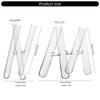 Modern 3/4 Glass Test Tube Flower Vases Plant Terrarium for DIY Florals Displays Living Room or Dining Area Desk Decors