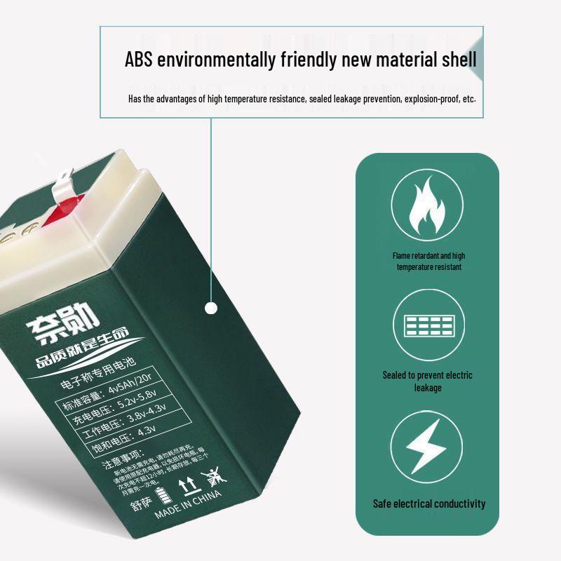 Maintenance-Free 4V4AH Lithium Lead-Acid Battery for Electronic Platform Weighing Scales