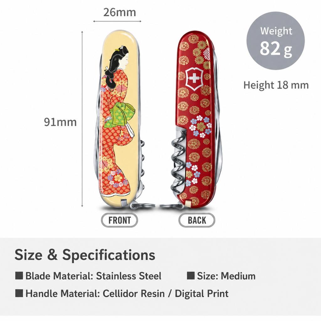 VICTORINOX Ukiyo-e Climber “Mikaeri Bijin” White Multi-Tool