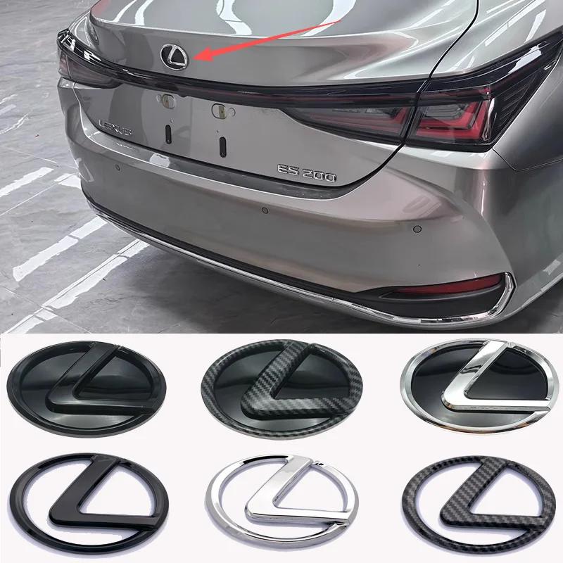 For Lexus F SPORT GX460 Ct200h IS250 ES 220D Carbon fiber Head Rear Body Decal Accessories Car Front Grille Badge Trunk Emblem