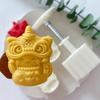 50g Delicate Mooncake Mold Set Lion Shape Exquisite Chinese Dessert Molds Baking Accessories Suitable for Festive Baking