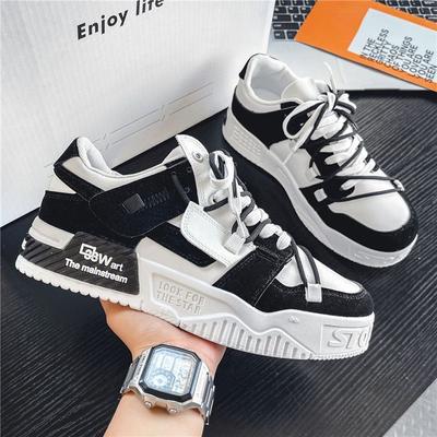 2025 Spring and Autumn New Board Shoes Men's Tide Brand Advanced Sense Design White Shoes Men's Leisure Internet Celebrity Popular Tide Shoes Versat