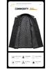 Men's European-Size Double-Breasted Woolen Coat - Medium Length, Fashionable Lapel for Autumn & Winter